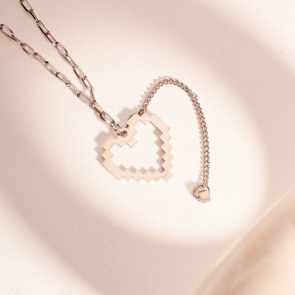 Cute In Love Silver Chain