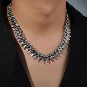 Gothic Thorns Necklace - Silver - Salty Accessories