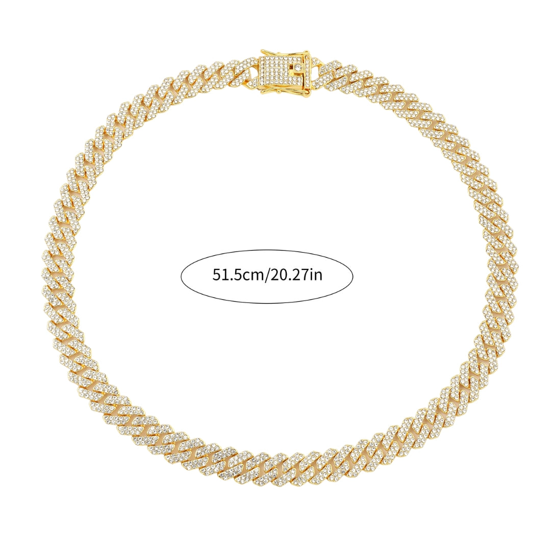 Vandal Golden Necklace and Bracelet Set