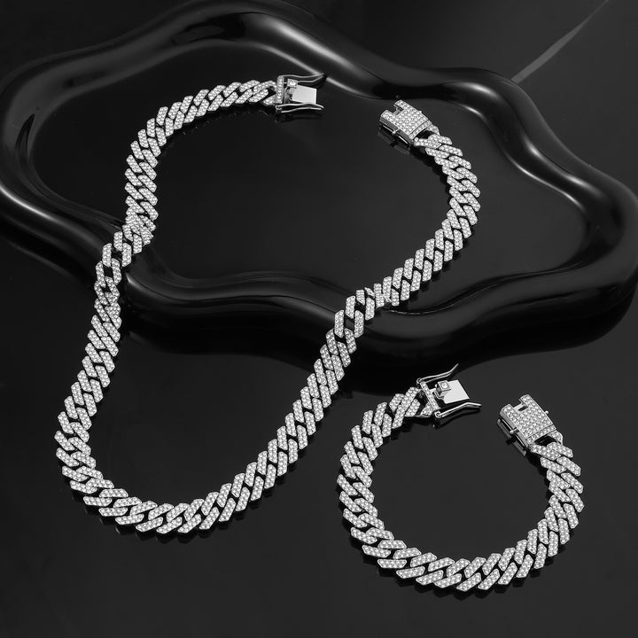 Vandal Silver Necklace and Bracelet Set