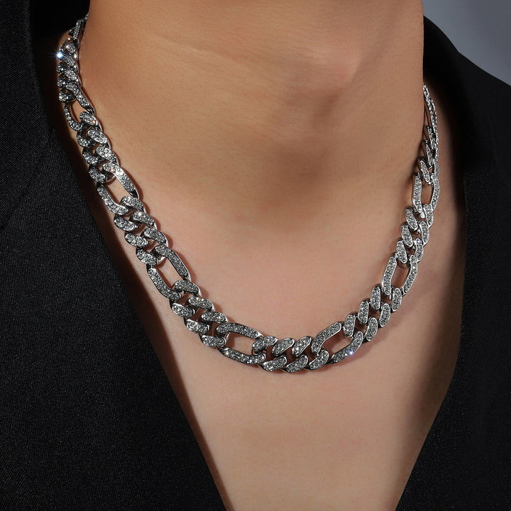 Anarchy Silver Punk Necklace