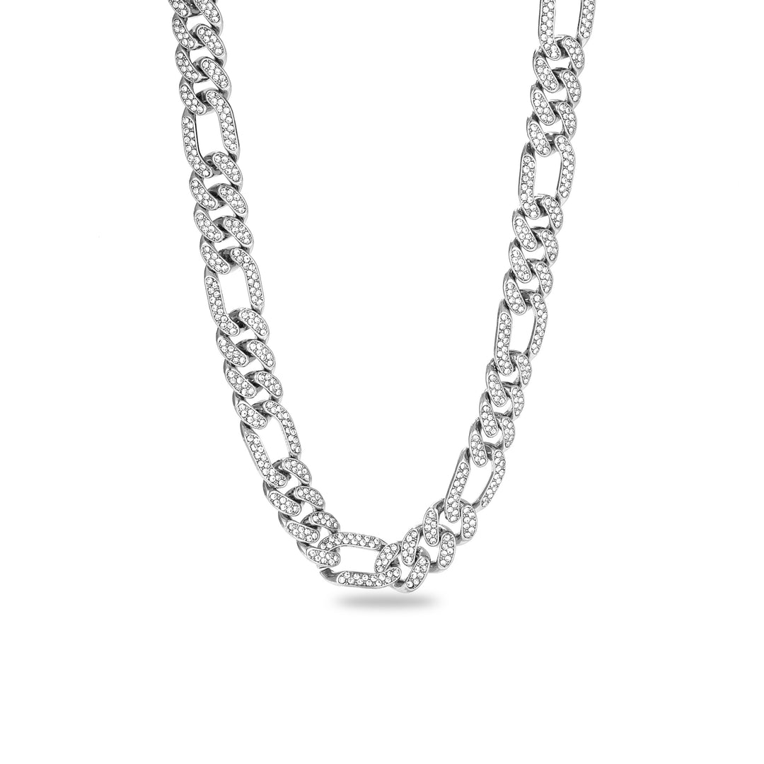 Anarchy Silver Punk Necklace