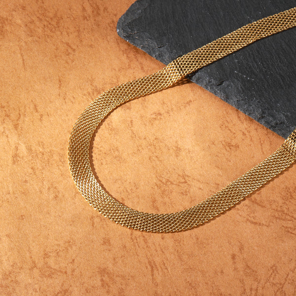 Golden Mesh Necklace