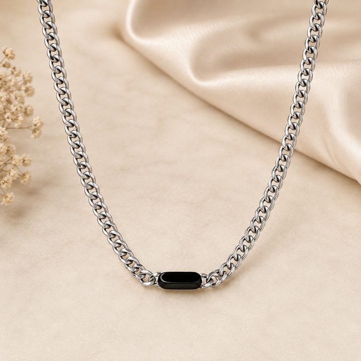 Black Axis Cuban Necklace | Salty