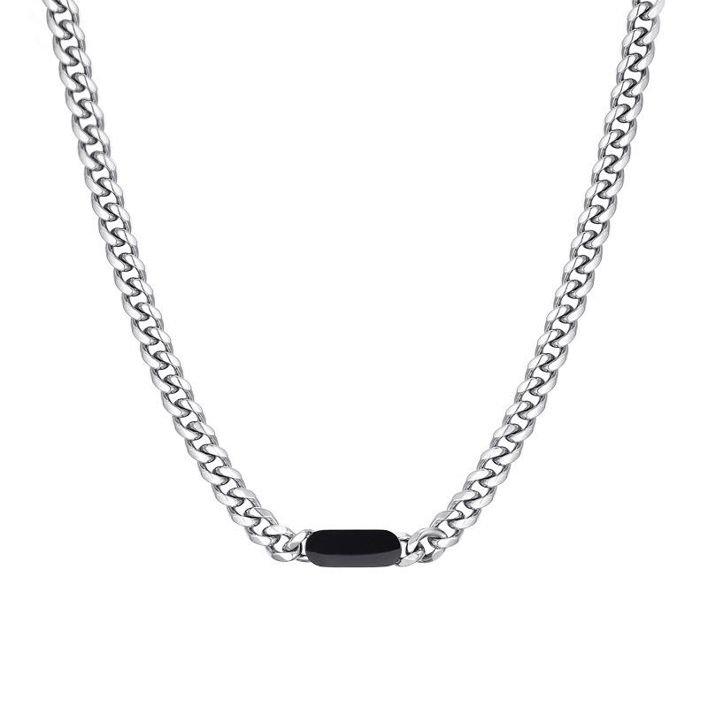 Black Axis Cuban Necklace | Salty