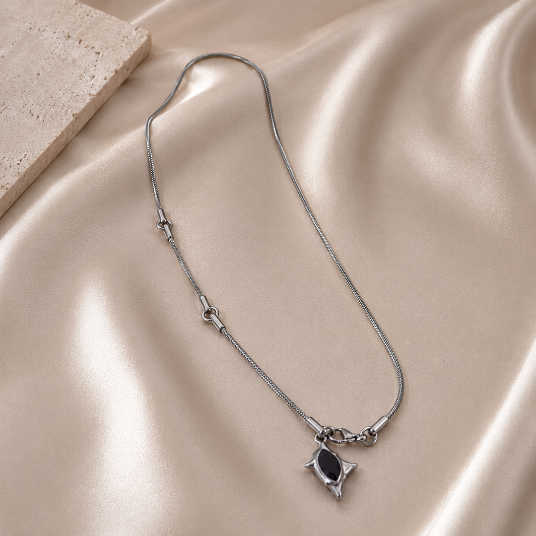 Obsidian Thorn Necklace | Salty