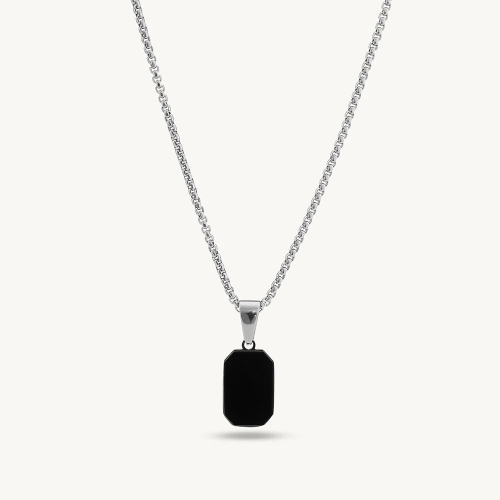 Midnight Crest Pendant Necklace