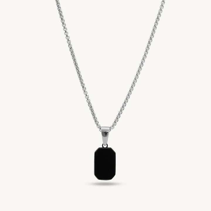 Midnight Crest Pendant Necklace