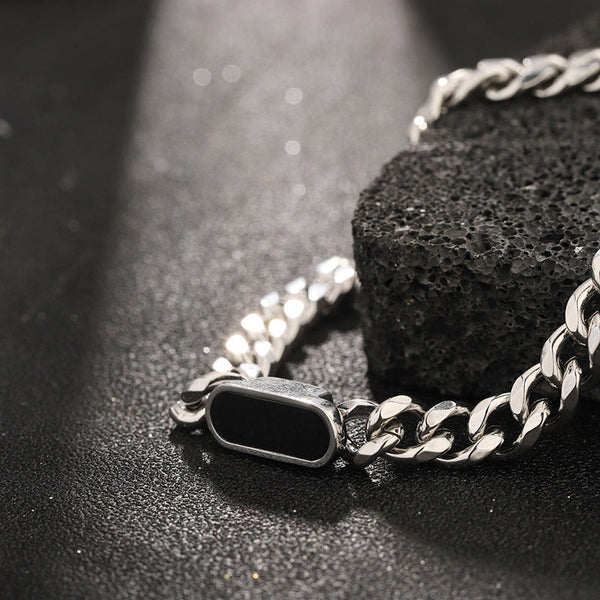 Titan ID Cuban Chain Necklace - Black