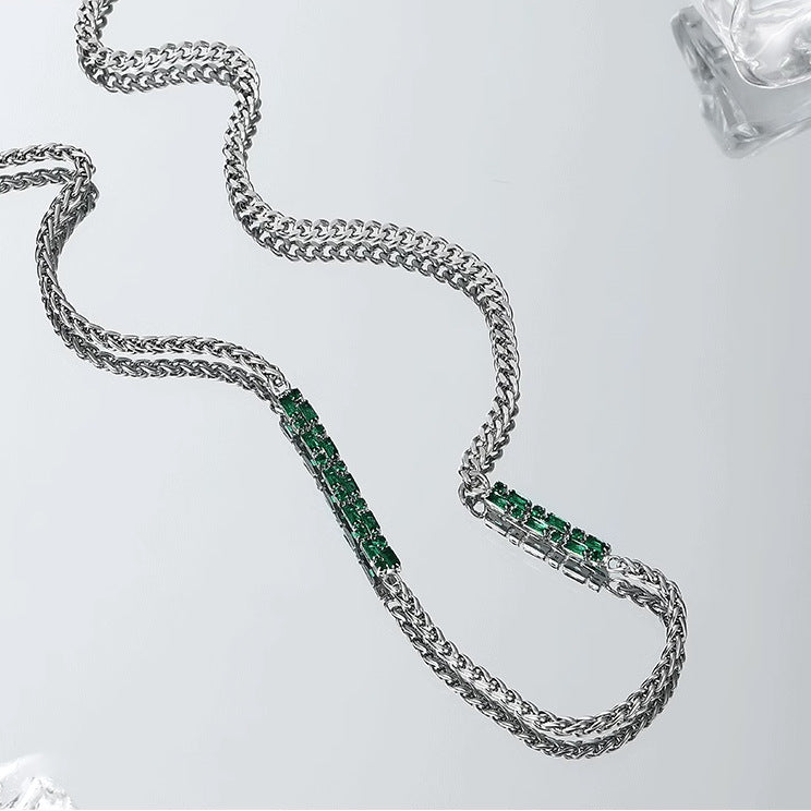 Echelon Emerald Chain Necklace | Salty