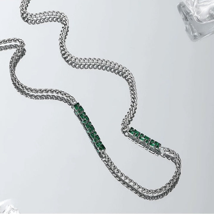 Echelon Emerald Chain Necklace | Salty