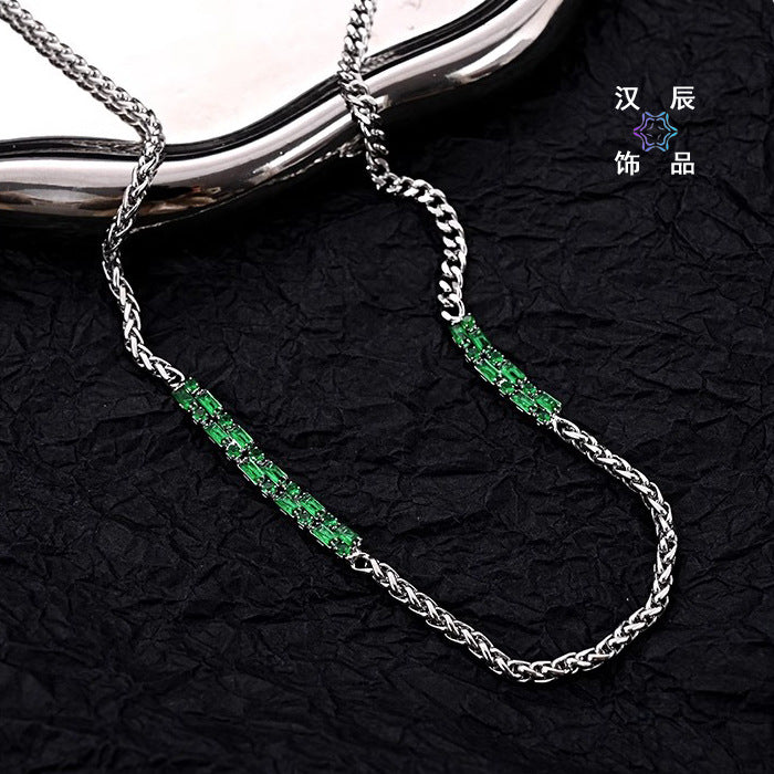 Echelon Emerald Chain Necklace | Salty