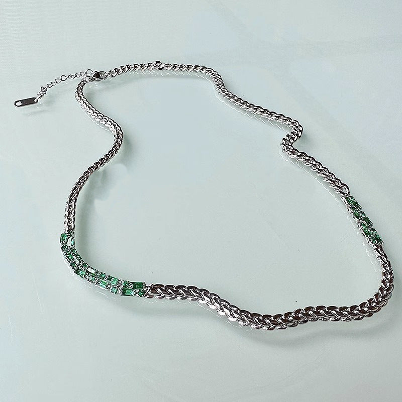 Echelon Emerald Chain Necklace | Salty