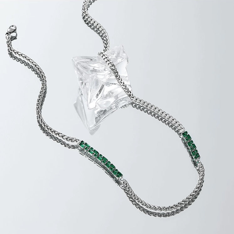 Echelon Emerald Chain Necklace | Salty