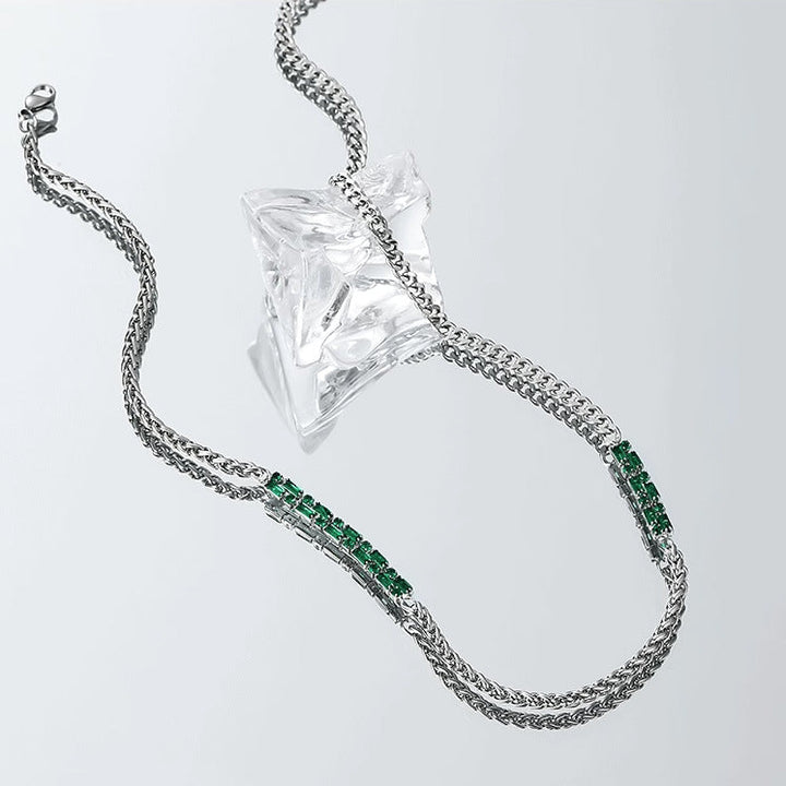Echelon Emerald Chain Necklace | Salty