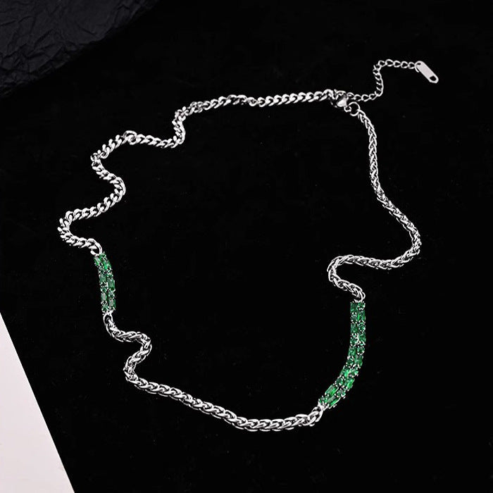 Echelon Emerald Chain Necklace | Salty