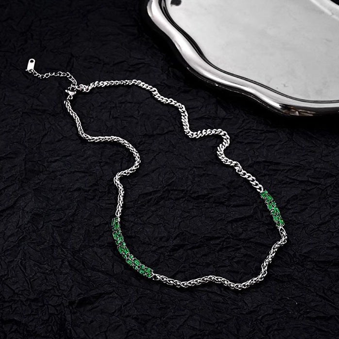 Echelon Emerald Chain Necklace | Salty