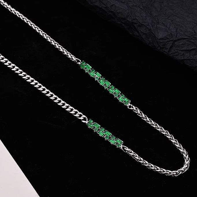 Echelon Emerald Chain Necklace | Salty