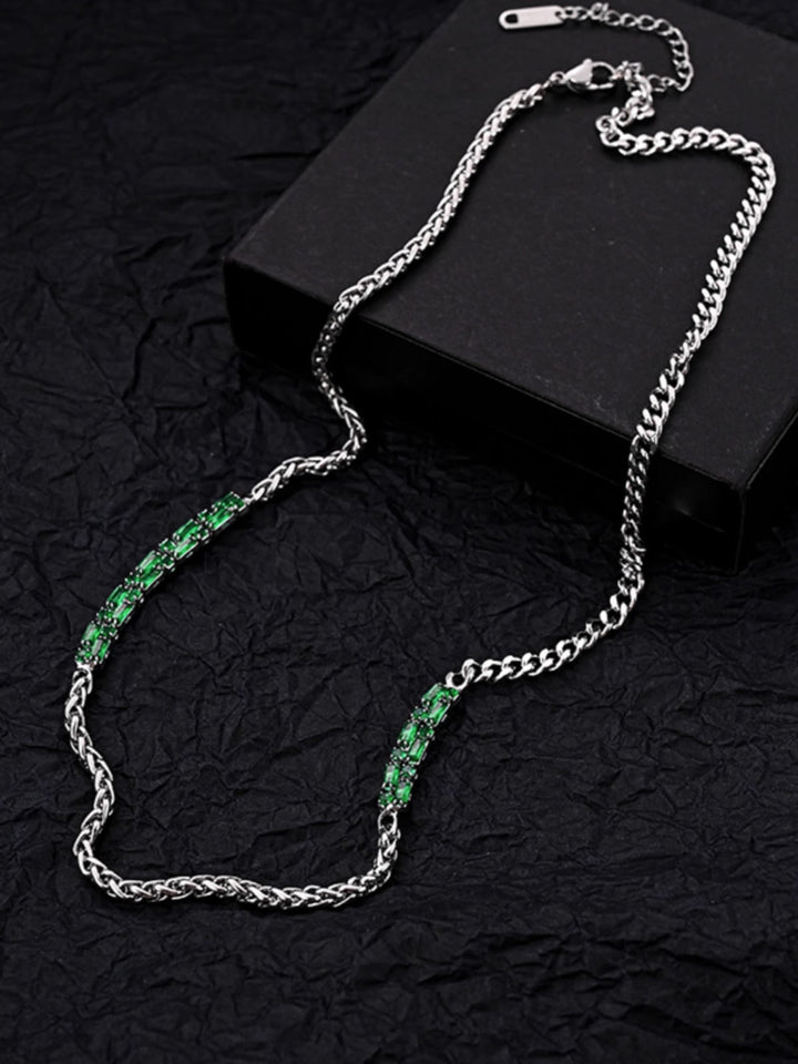 Echelon Emerald Chain Necklace | Salty