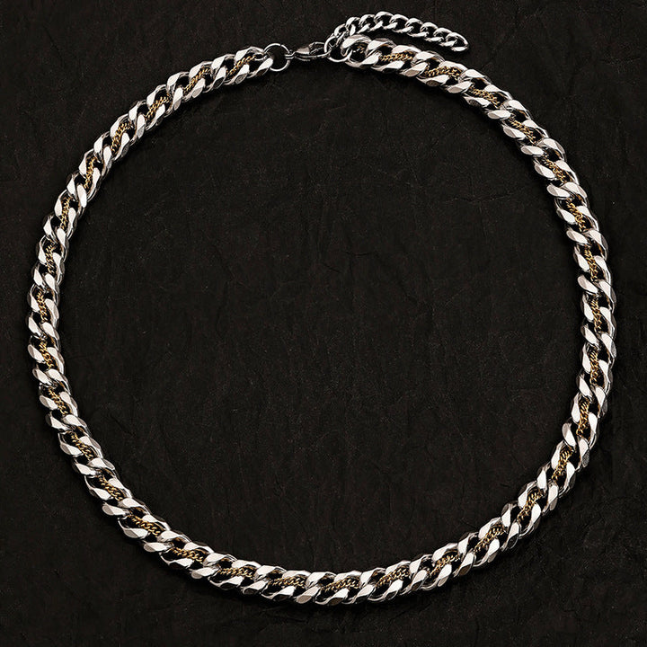Aurelian Dual Tone Cuban Chain Necklace | Salty