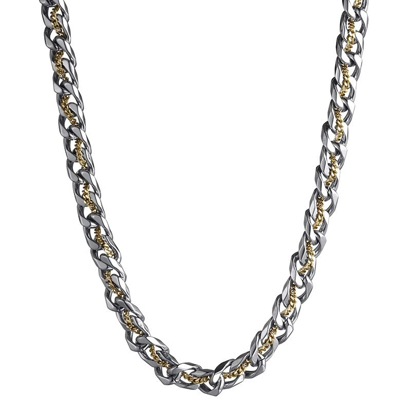 Aurelian Dual Tone Cuban Chain Necklace | Salty