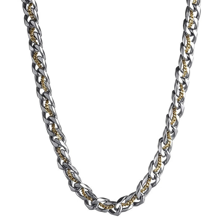 Aurelian Dual Tone Cuban Chain Necklace | Salty