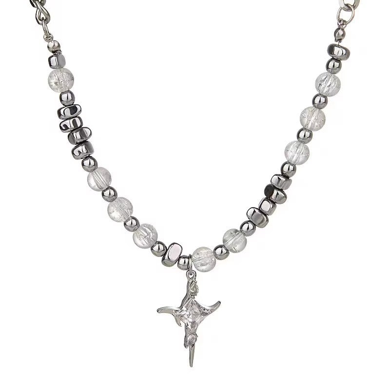 Aether Crystal Beaded Necklace