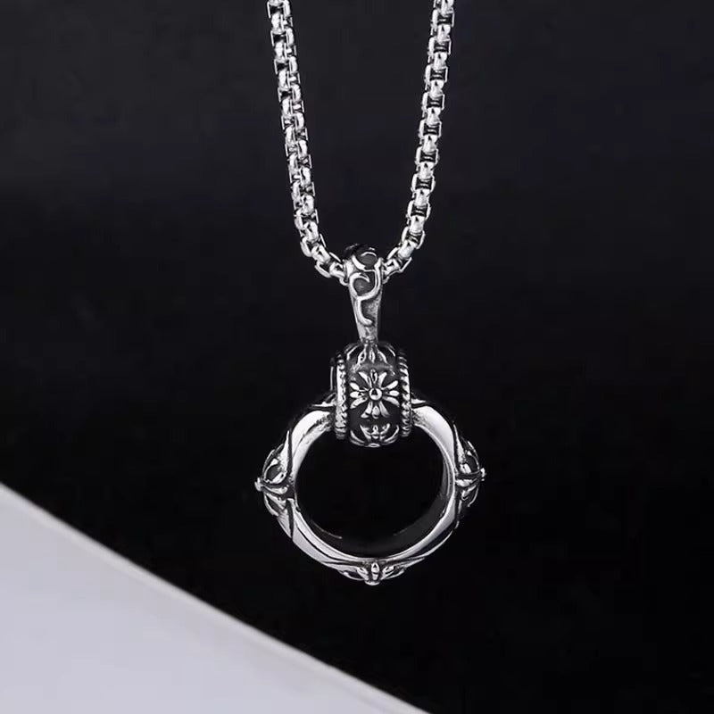 Eclipse Halo Pendant Necklace | Salty