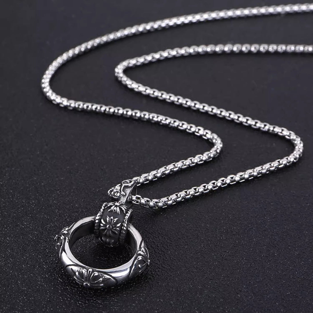 Eclipse Halo Pendant Necklace | Salty