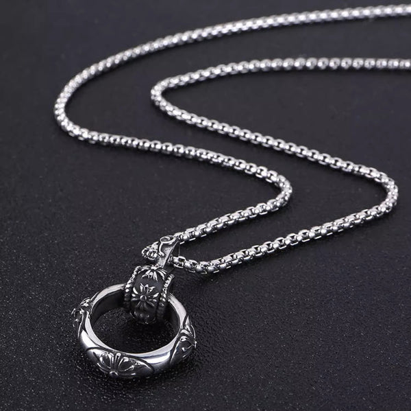 Eclipse Halo Pendant Necklace