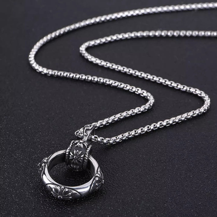 Eclipse Halo Pendant Necklace | Salty