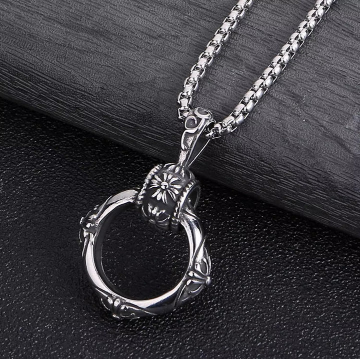 Eclipse Halo Pendant Necklace | Salty