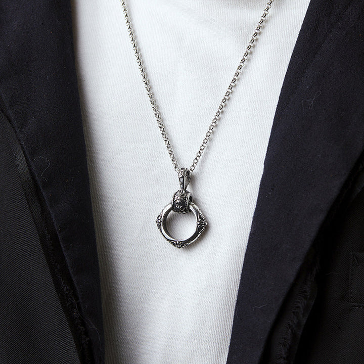 Eclipse Halo Pendant Necklace | Salty
