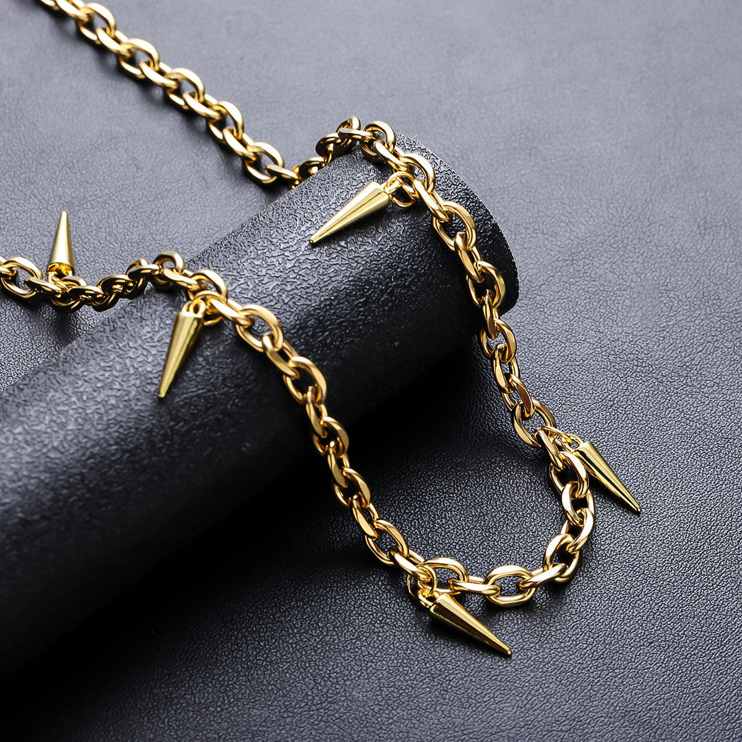 Rogue Spike Chain Necklace - Gold | Salty