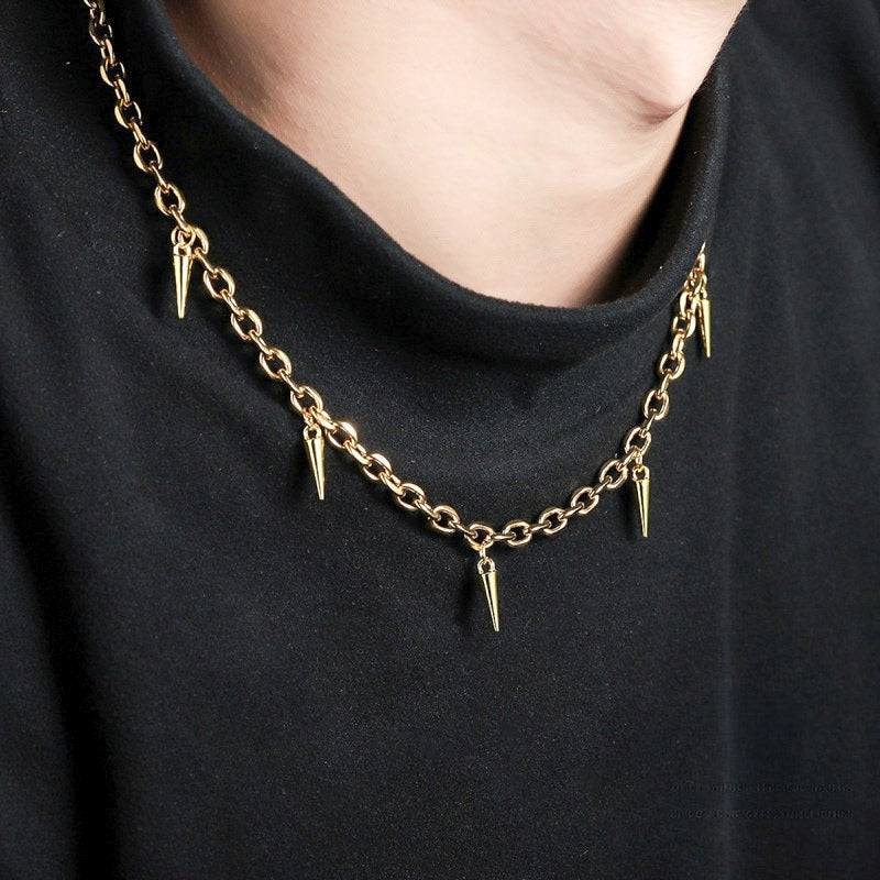 Rogue Spike Chain Necklace - Gold | Salty
