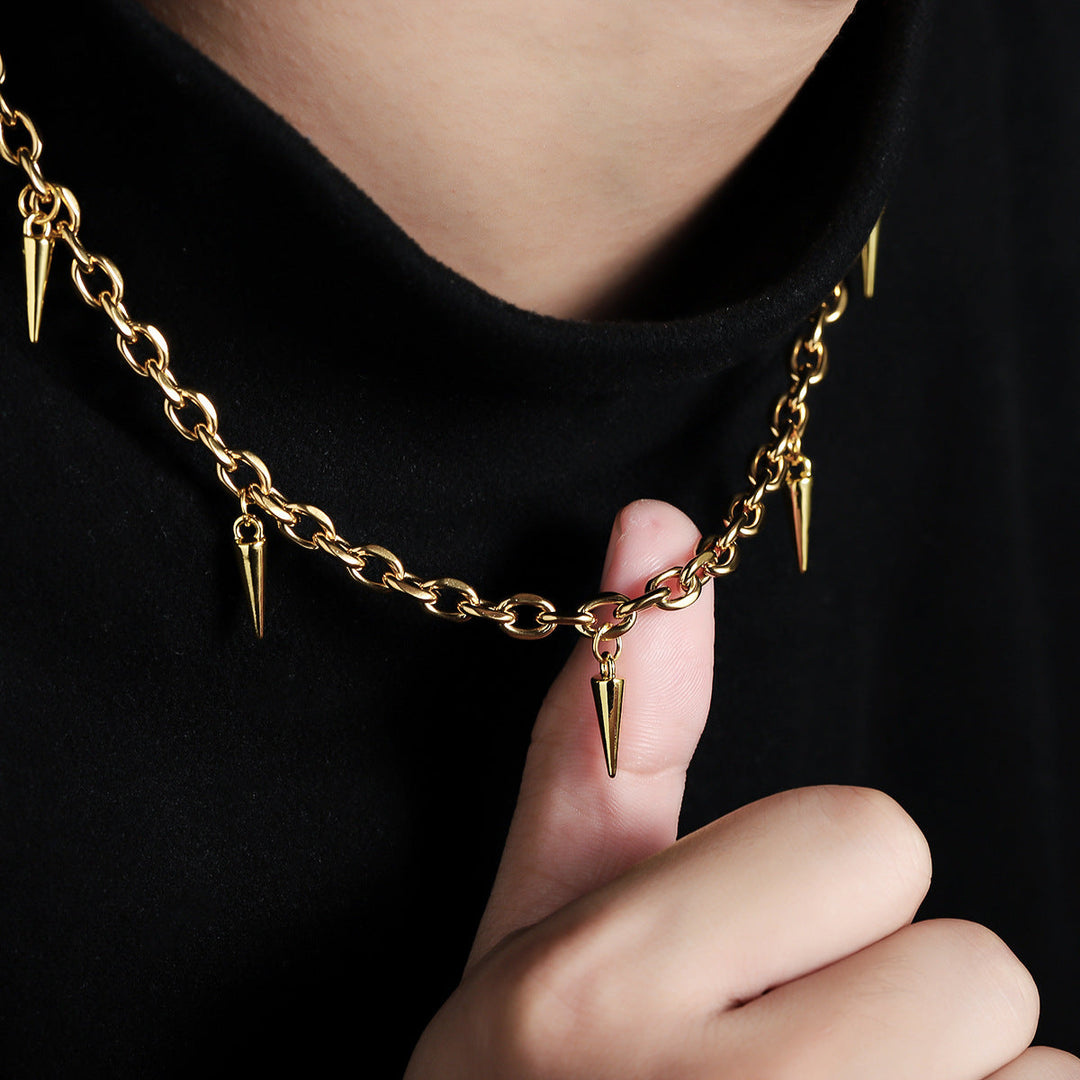 Rogue Spike Chain Necklace - Gold | Salty