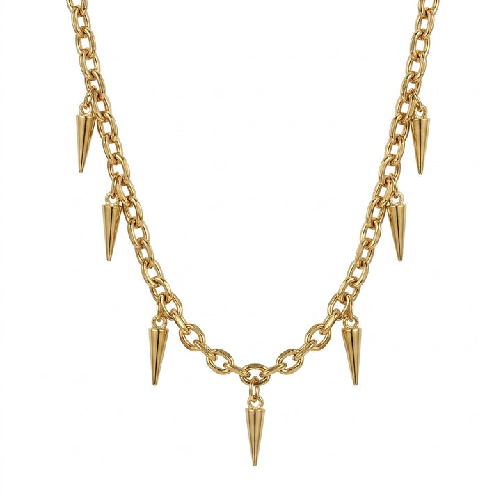 Rogue Spike Chain Necklace - Gold