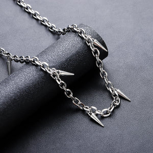 Rogue Spike Chain Necklace - Silver | Salty