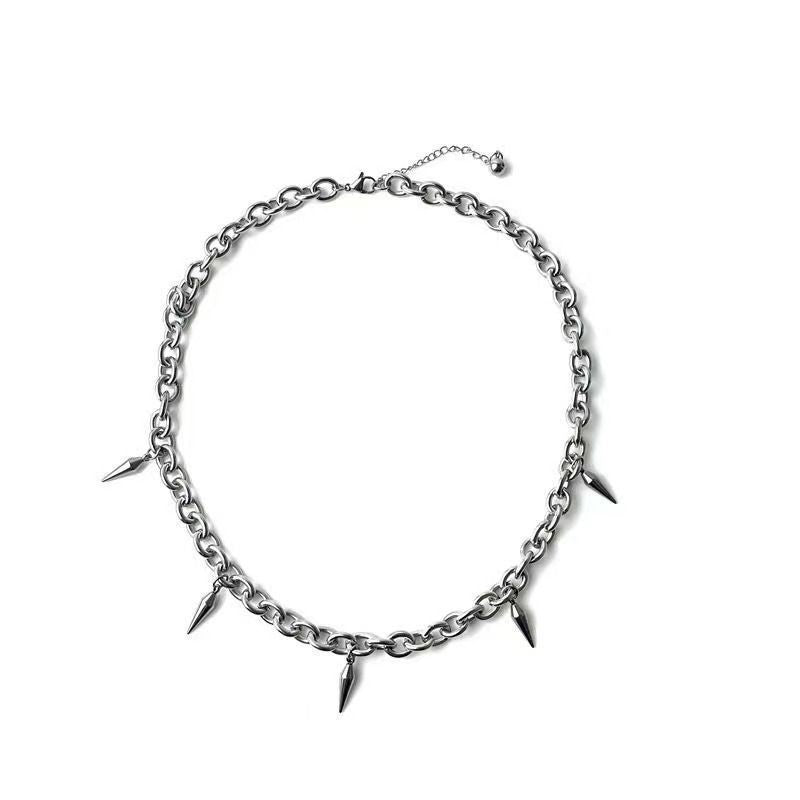 Rogue Spike Chain Necklace - Silver | Salty
