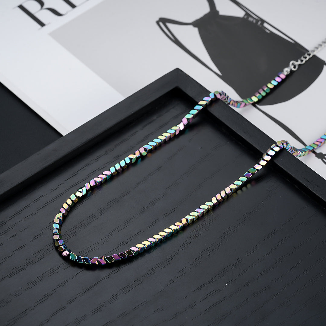 Titan Edge Bead Necklace - Multicolor | Salty