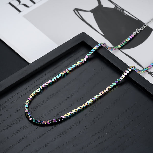 Titan Edge Bead Necklace - Multicolor
