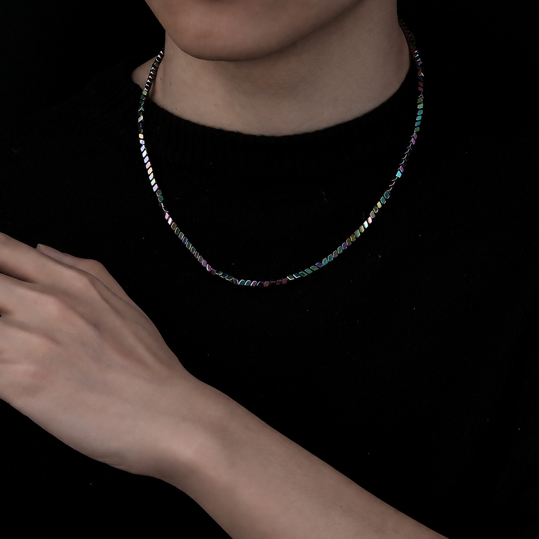 Titan Edge Bead Necklace - Multicolor