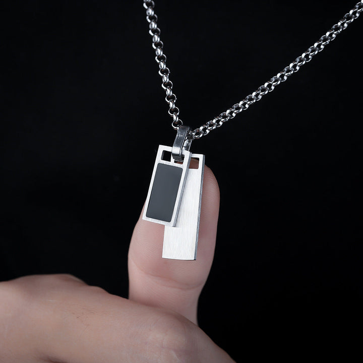 Imperium Dual Bar Pendant Necklace | Salty