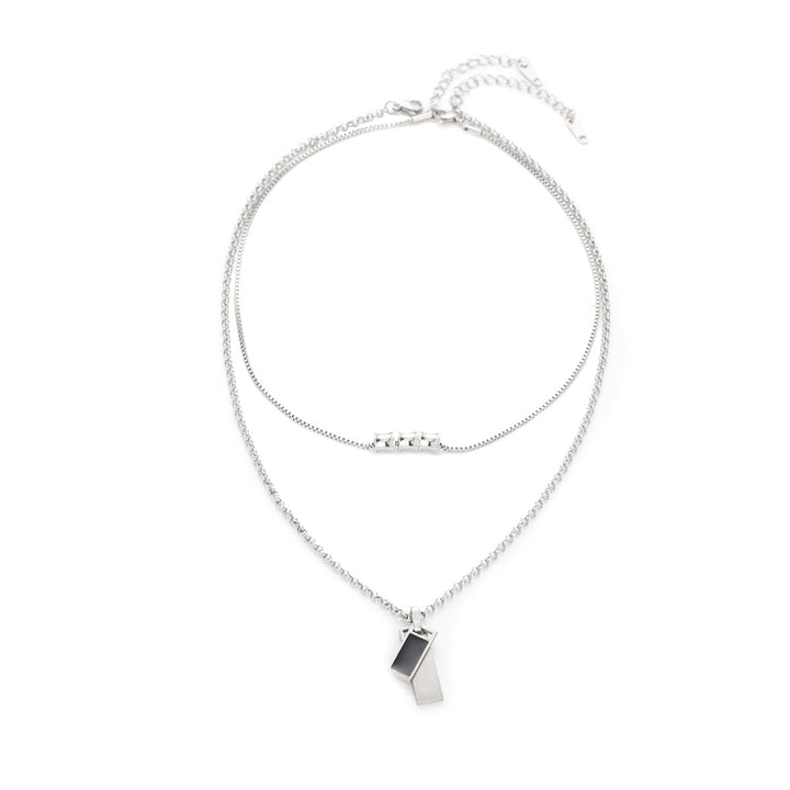 Imperium Dual Bar Pendant Necklace | Salty