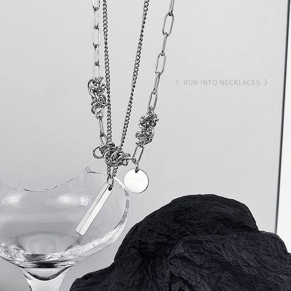 Kinetic Layered Chain Necklace