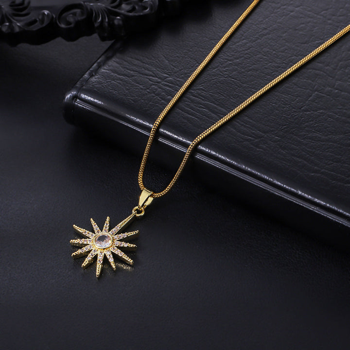 Zenith Sunburst Pendant Necklace | Salty