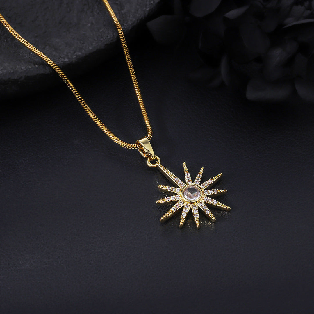 Zenith Sunburst Pendant Necklace | Salty