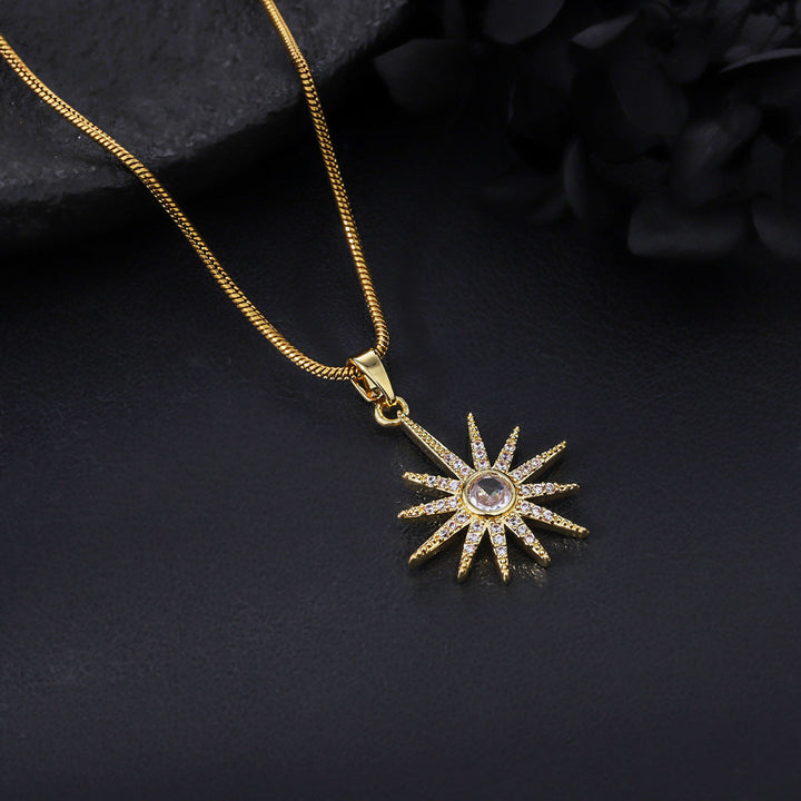 Zenith Sunburst Pendant Necklace | Salty