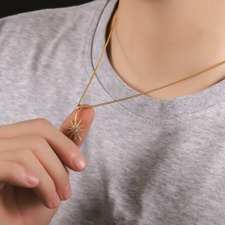 Zenith Sunburst Pendant Necklace | Salty