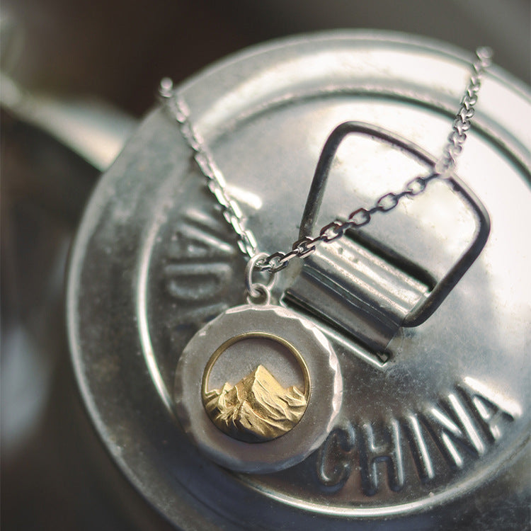 Pinnacle Mountain Medallion Necklace